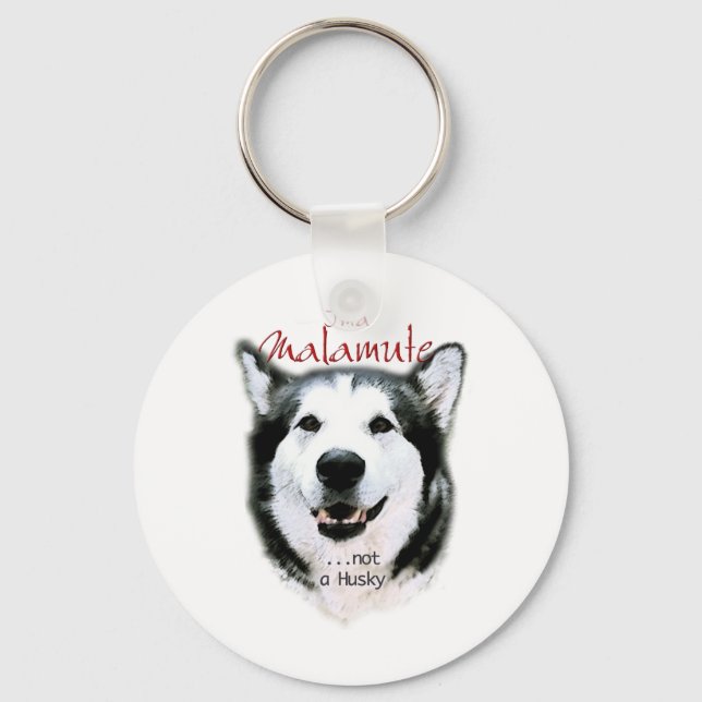 Det är en Malamute Nyckelring (Framsida)