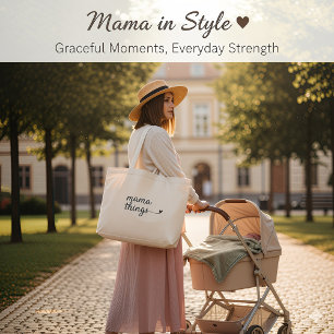 ”Det är en Mamma-grej” Handväskor — Söt minimalist Jumbo Tygkasse