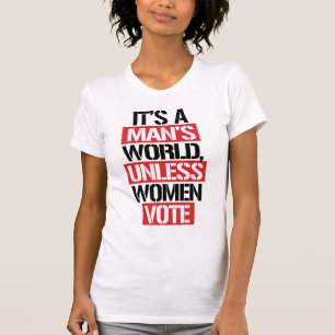 DET ÄR EN MANS VÄRLD OM INTE KVINNOR RÖSTAR T SHIRT