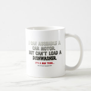 Det är en mansak: Kan inte ladda en diskare Kaffemugg