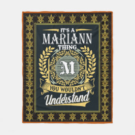 Det är en Mariann Sak du inte kunde förstå Fleecefilt