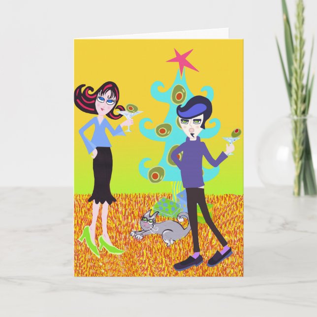 Det är en Martini-jul Helgkort (Framsida)