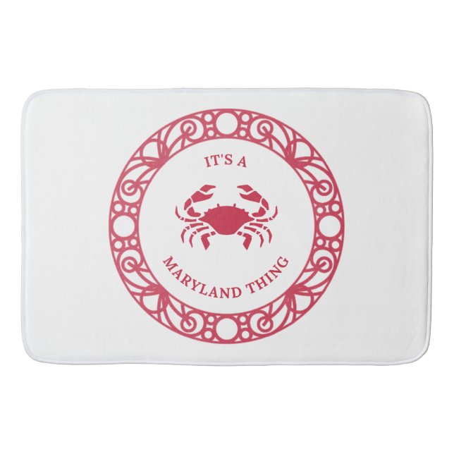 DET ÄR EN MARYLAND SAK (CRABS) BADRUMSMATTA (Framsidan)