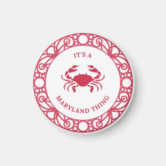 DET ÄR EN MARYLAND SAK (CRABS) Magnet (Framsidan)