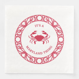DET ÄR EN MARYLAND SAK (CRABS) PAPPERSSERVETT