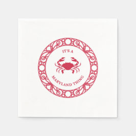 DET ÄR EN MARYLAND SAK (CRABS) PAPPERSSERVETT