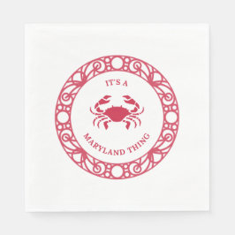 DET ÄR EN MARYLAND SAK (CRABS) PAPPERSSERVETT