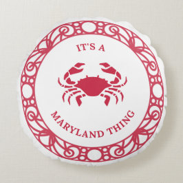 DET ÄR EN MARYLAND SAK (CRABS) RUND KUDDE