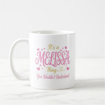 Det är en Melissa-sak Rosa Guld Kvinnor Present