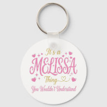Det är en Melissa-sak Rosa Guld Kvinnor Present