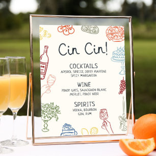 Det är en mer färgfull illustrerad Pub-meny Poster