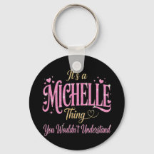 Det är en Michelle-sak Rosa Guld Kvinnor Present