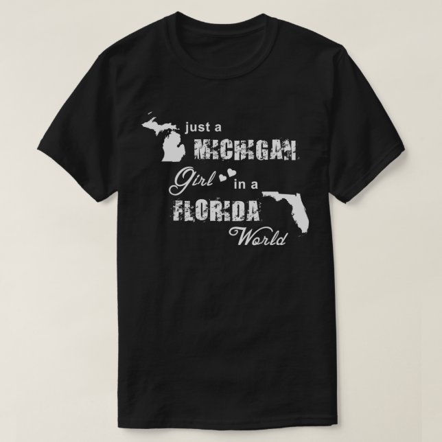 Det är en Michigan-flicka i Florida T Shirt (Design framsida)