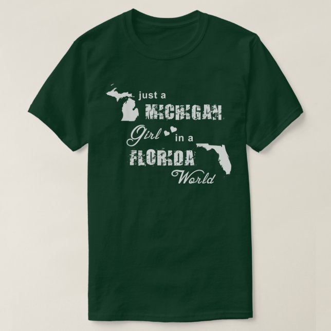 Det är en Michigan-flicka i Florida T Shirt (Design framsida)