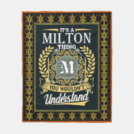 Det är en Milton Sak du inte kunde förstå Fleecefilt