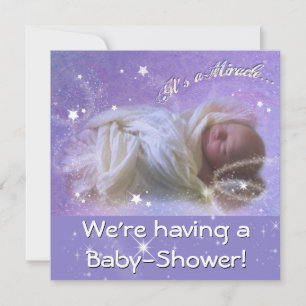 Det är en Miracle Baby Shower Inbjudningar