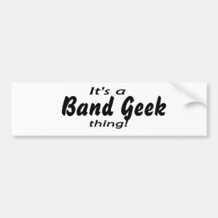 Det är en musikbandgeeksak! bildekal