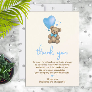 Det är en Nalle Baby Shower Tack Kort