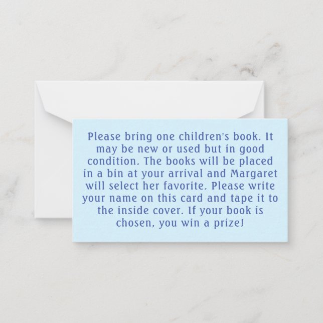 Det är en Nalle och ballonger. Anteckningskort (Framsida)