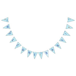 Det är en Nalle och ballonger. Vimplar