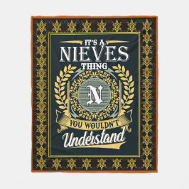 Det är en Nieves Sak du inte kunde förstå Fleecefilt