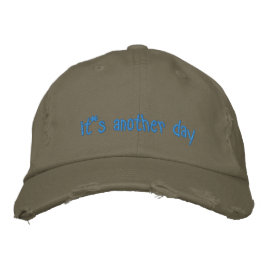 Det är en ny dag broderad keps