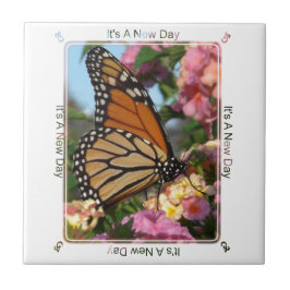 Det är en ny dag (Monarch Butterfly) Kakelplatta