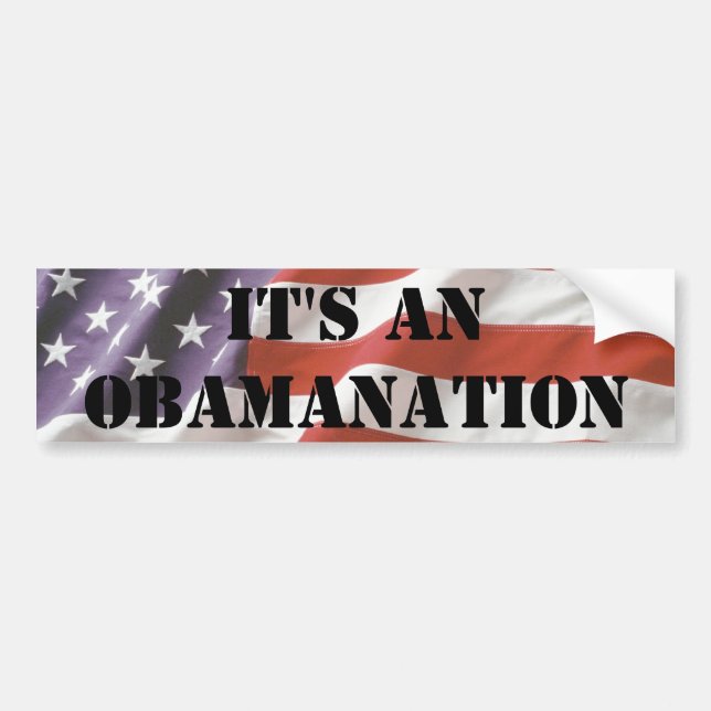 Det är en Obamanation bildekal (Framsidan)
