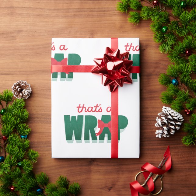 Det är en omslagen julklapp presentpapper (Julgåva)