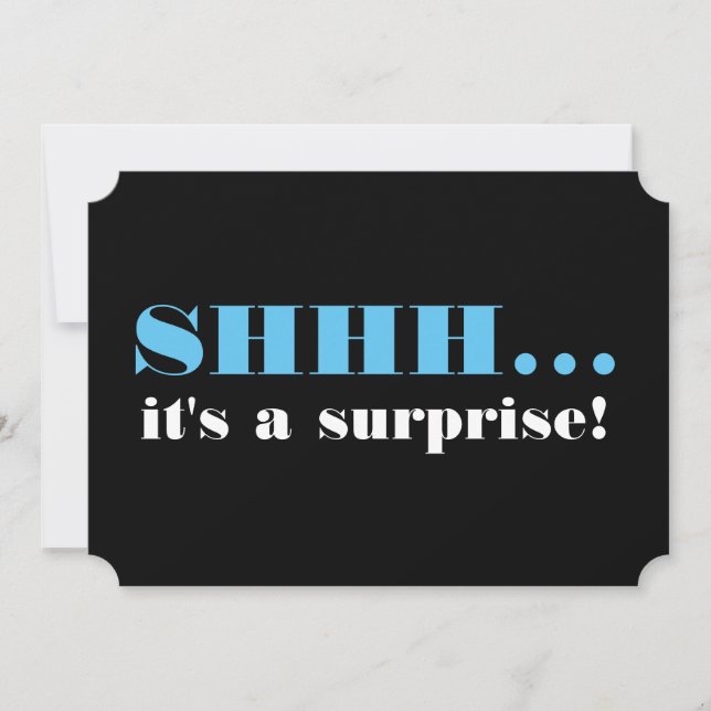 Det är en överraskande Födelsedagsfest Inbjudningar (Framsida)