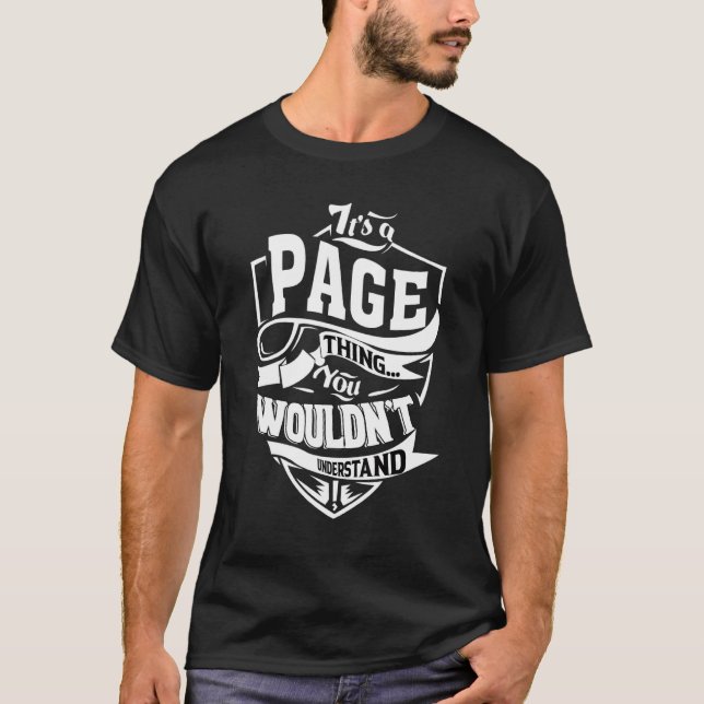 Det är en Page-sak T Shirt (Framsida)