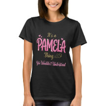 Det är en Pamela-sak Rosa Guld Kvinnor Present