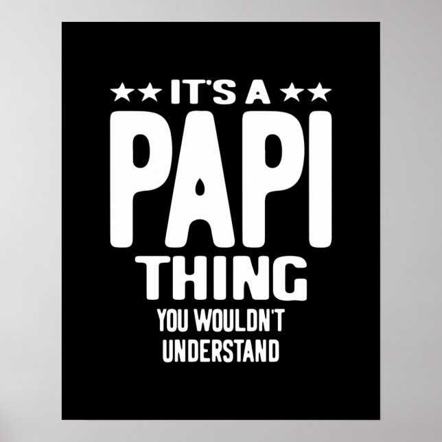 Det är en papi Sak | Far Gift Poster (Framsidan)