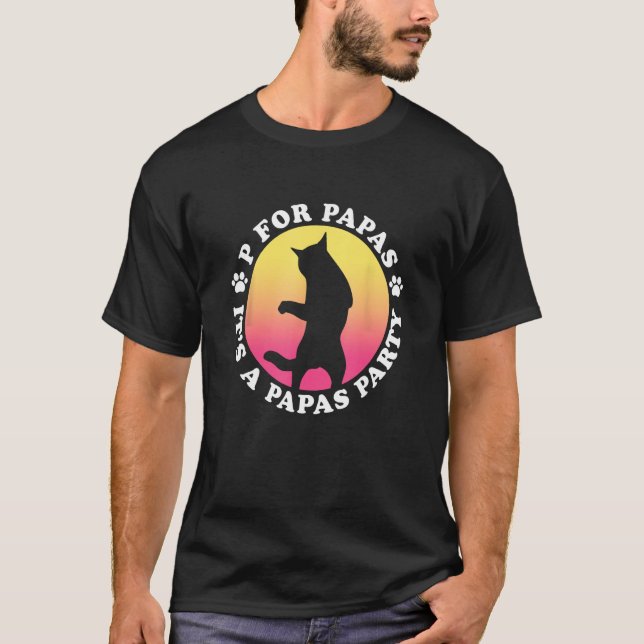 Det är en pappa party-dans-katt för pappa. t shirt (Framsida)
