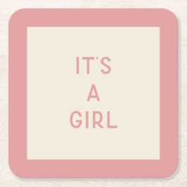 Det är en Papper Underlägg för en liten babyåda Kvadrat