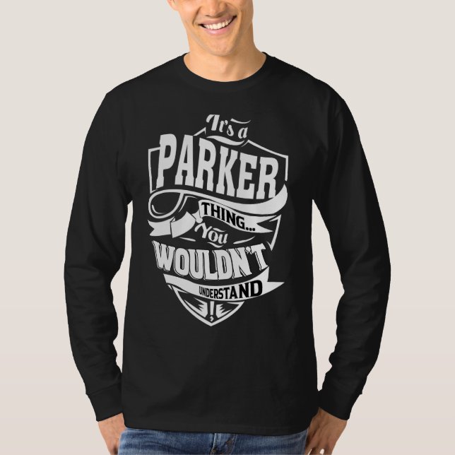 Det är en Parker Sak T Shirt (Framsida)