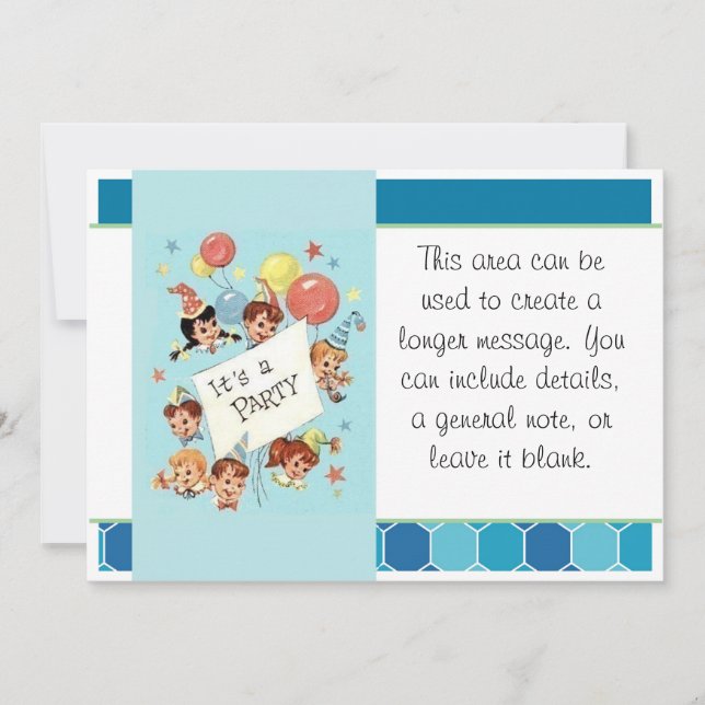 Det är en Party Inbjudningar (Framsida)