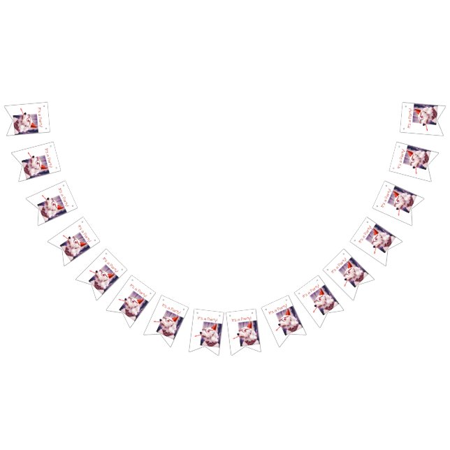 Det är en Party Roligt Hund Firande Vimplar (Alla)