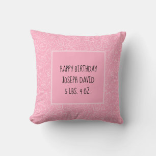 Det är en Personlig för Rosa Baby Shower Kudde
