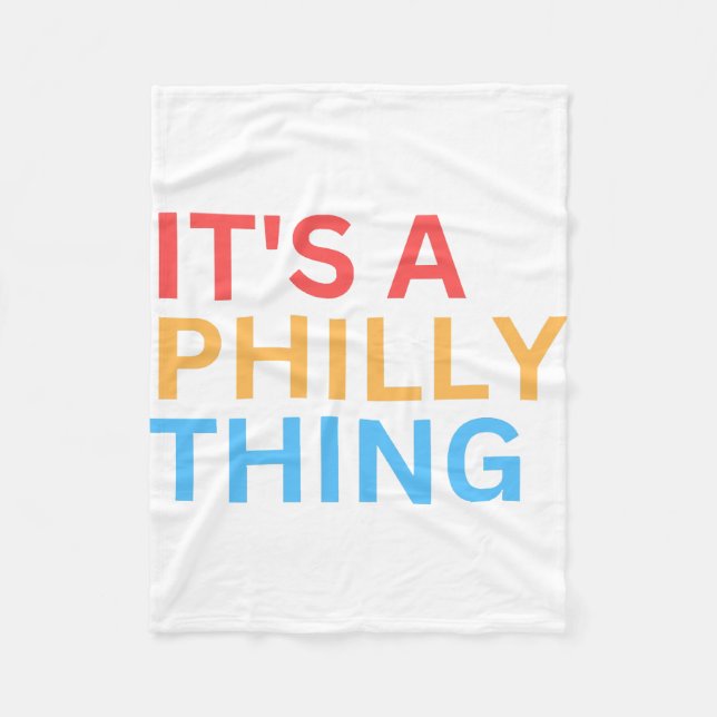 DET ÄR EN PHILLY-GREJ FLEECEFILT (Framsidan)