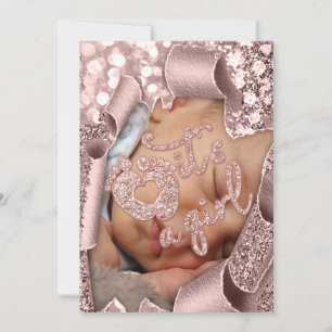 Det är en Photo Nyfödd bebis Shower för Anpassning Inbjudningar