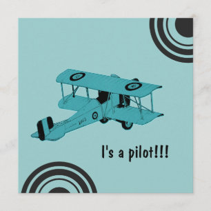 Det är en pilot - pojke-kort meddelande