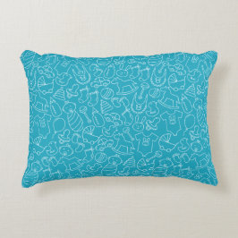 Det är en pojk-blå babystötare prydnadskudde