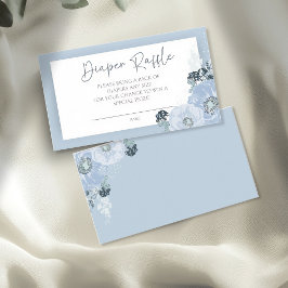 Det är en pojk-blå Blommigt-babyskidor Tilläggskort