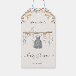 Det är en pojk Boho Clothes Baby Shower Tack Presentetikett