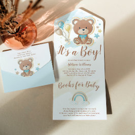 Det är en pojk Nalle Baby Shower