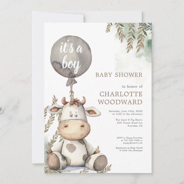 Det är en pojk- och barskåda. inbjudningar (Framsida)