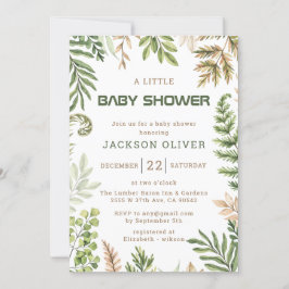 Det är en pojk Safari Baby Shower Inbjudningar