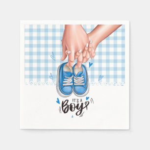 Det är en pojkbabyskusar, Blue Boy Shoes Pappersservett