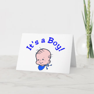 Det är en pojke (Baby Ansikte) Meddelande